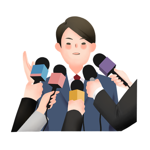 인터뷰 일러스트